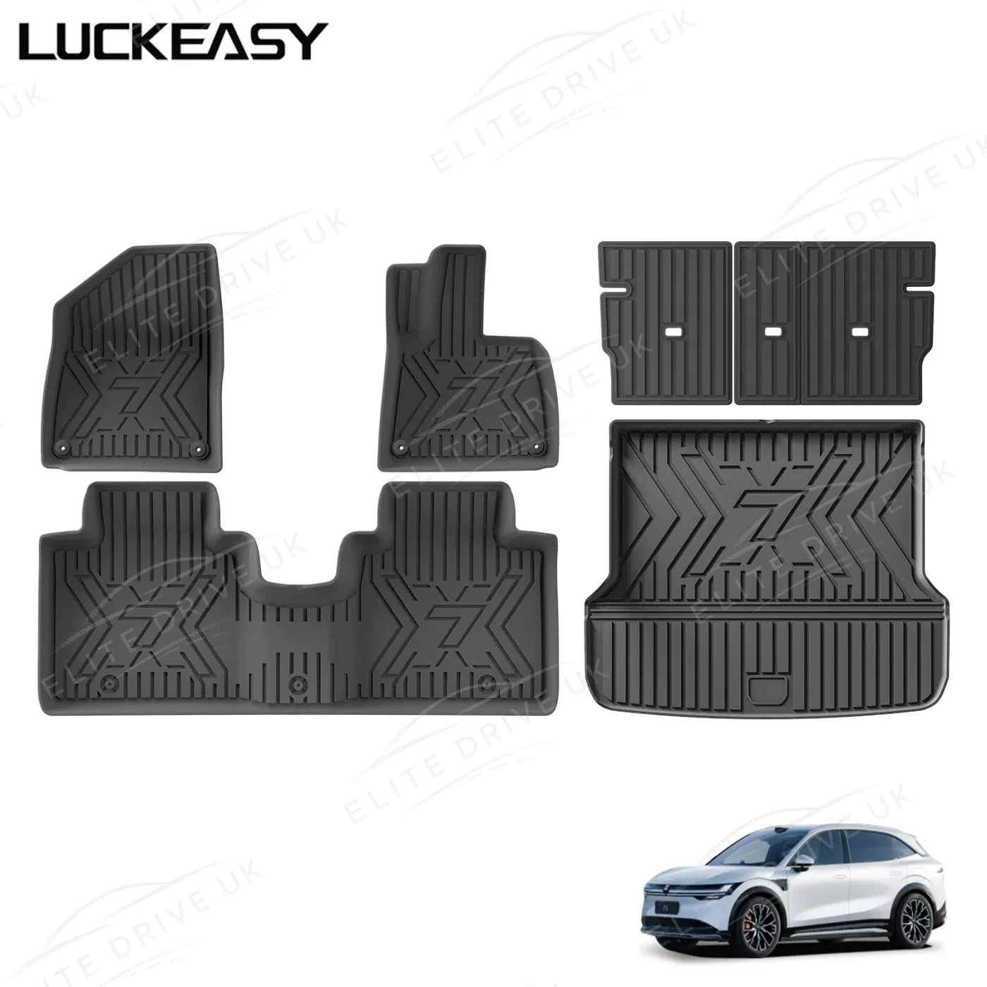 Zeekr 7X TPE Floor Mats & Cargo Liner Set (All-Weather)