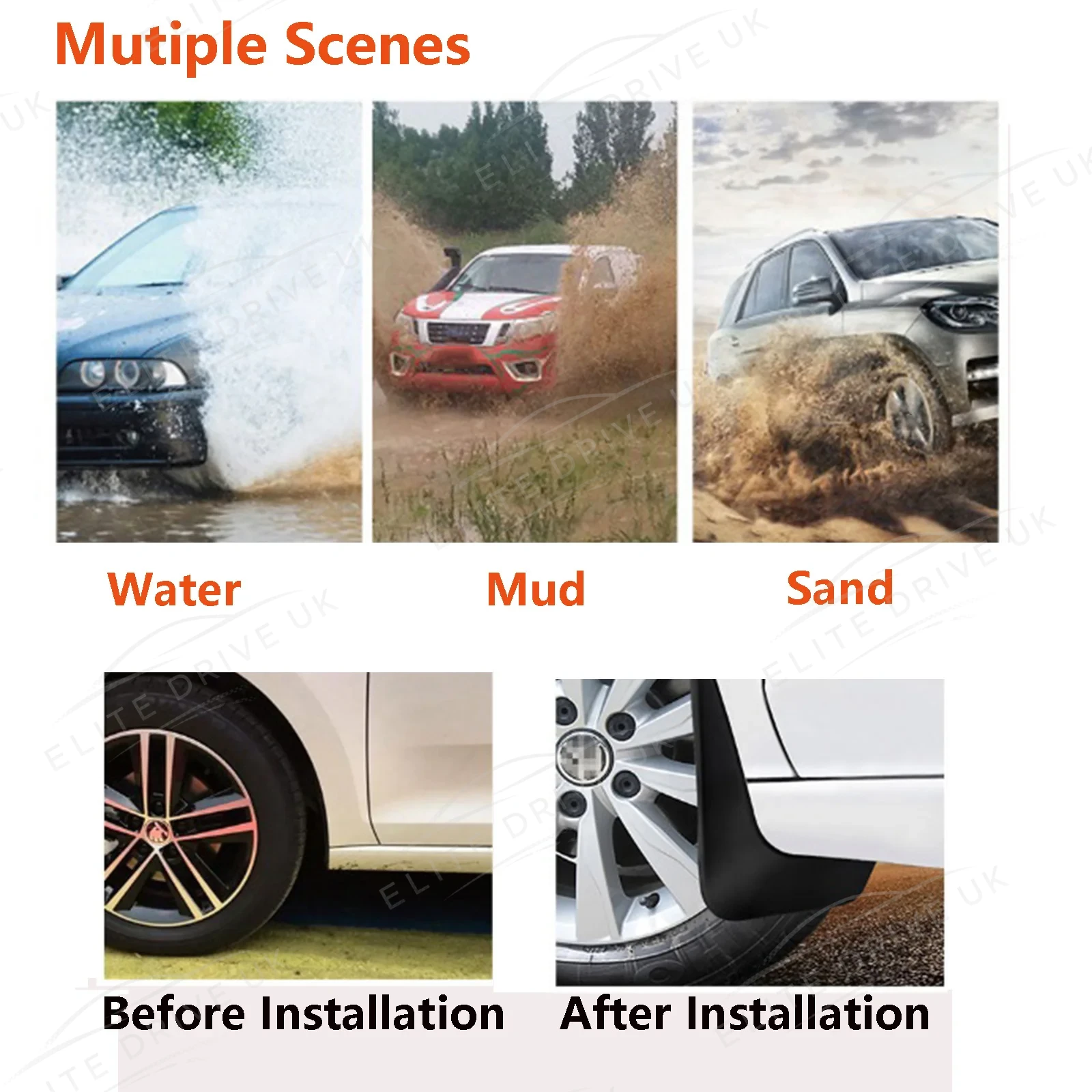 Geely Monjaro Mudguards - Splash Guard Mud Flaps (Set of 4) view 4