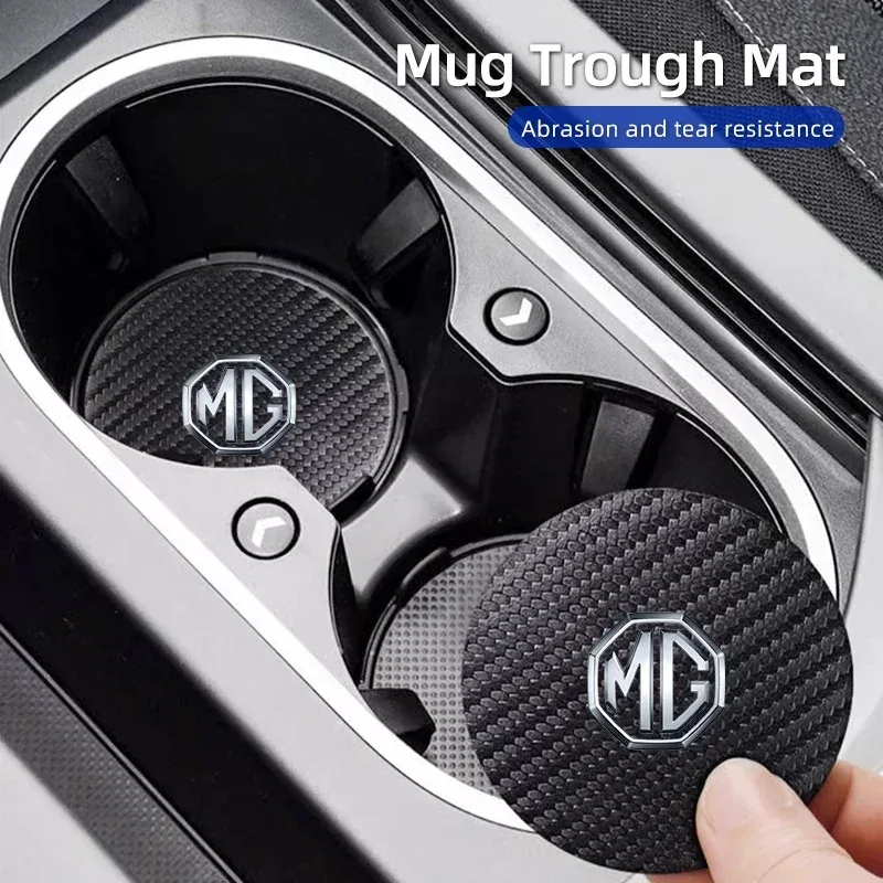 MG S5 EV Leather Cup Holder Coaster Mats