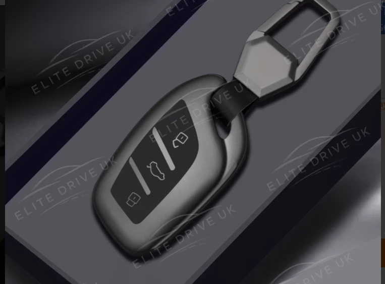 MG Alloy Metal Key Fob Cover with Keychain