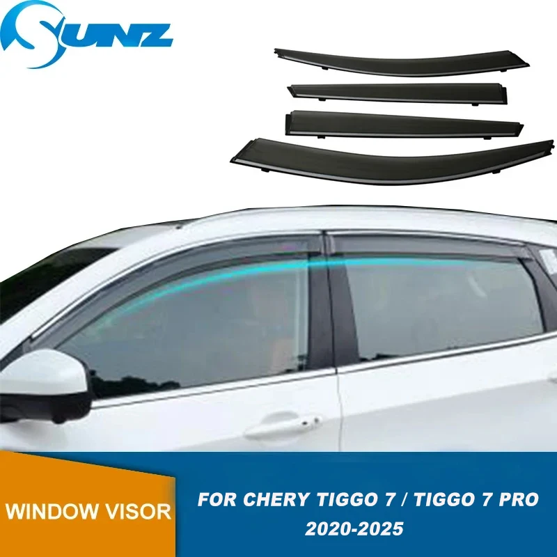 Chery Tiggo 7 Pro Window Visor Rain Guards (4-Piece)
