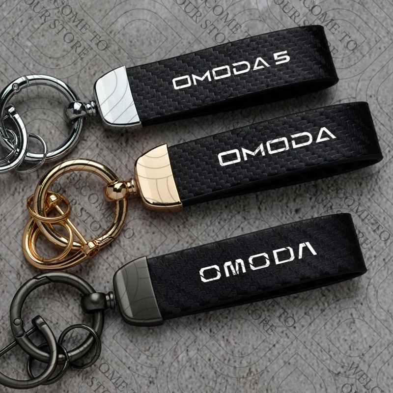 Omoda Carbon Fibre Keychain with 360° Buckle