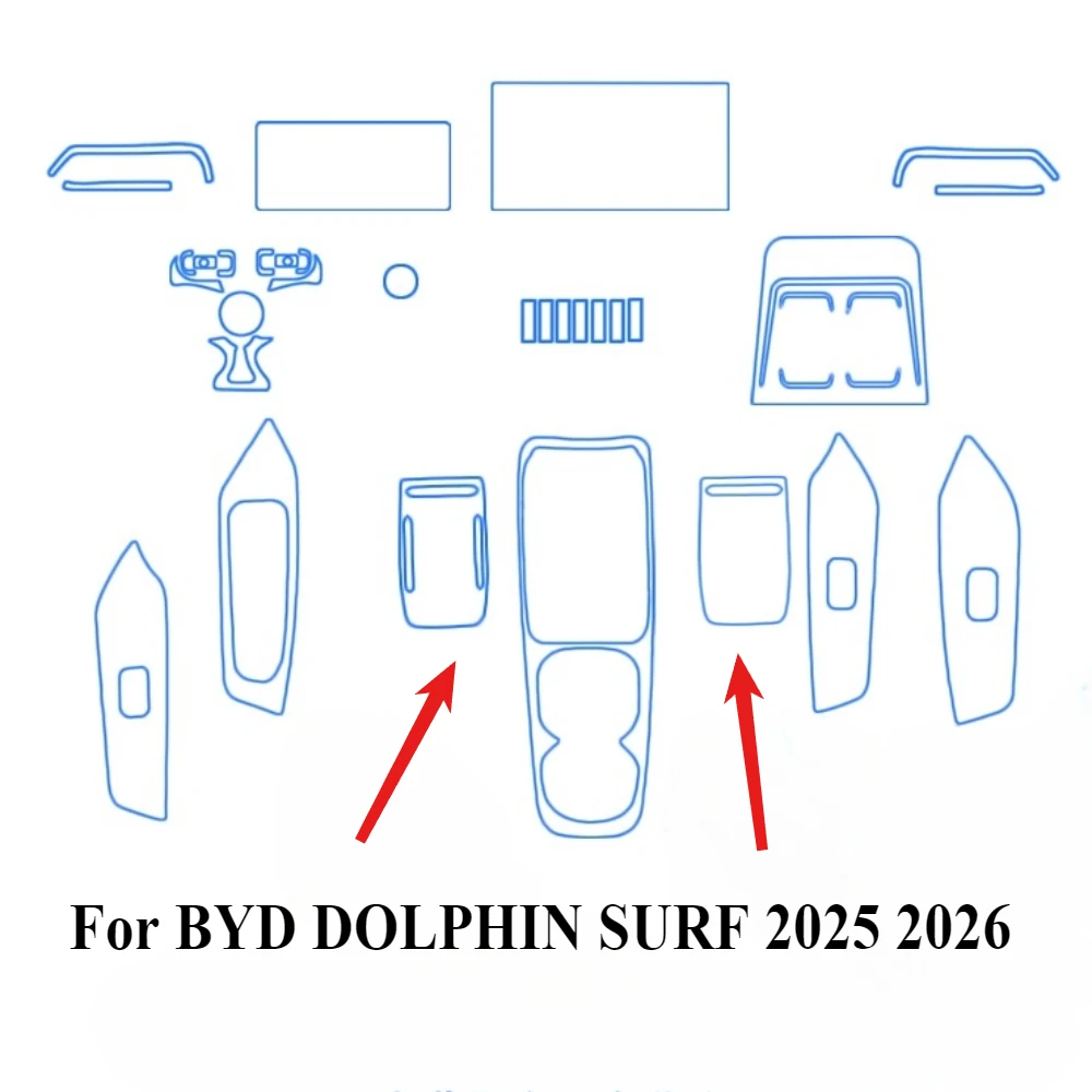 BYD Dolphin Surf Interior Protection Film (TPU) view 2