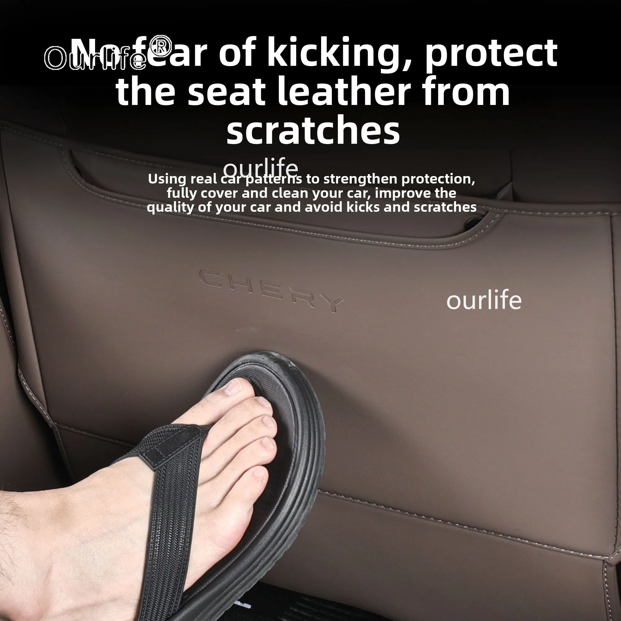 Omoda 7 (C7) 2026-2027 Rear Seat Anti-Kick Protection Pads view 4
