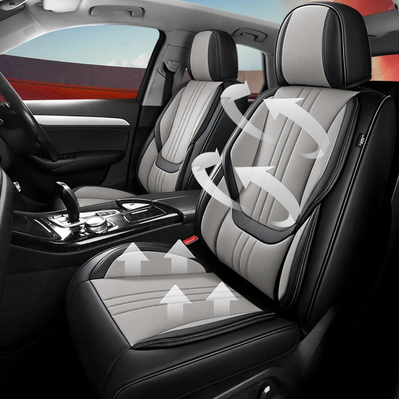 Universal Nappa Leather Full Seat Cover Set view 2