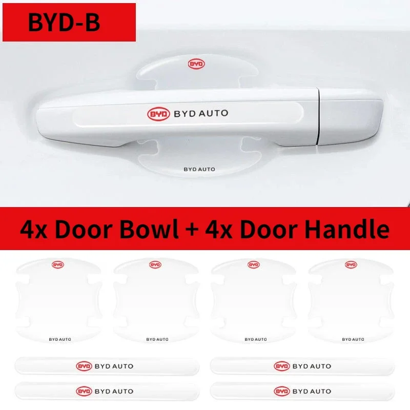 BYD Door Bowl Anti-Collision Protective Stickers (8pcs) view 4