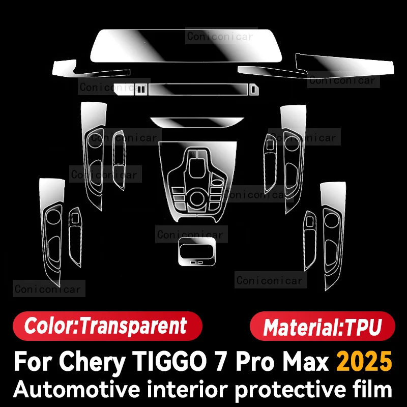 Chery Tiggo 7 Pro Max Dashboard & Screen TPU Protective Film view 2