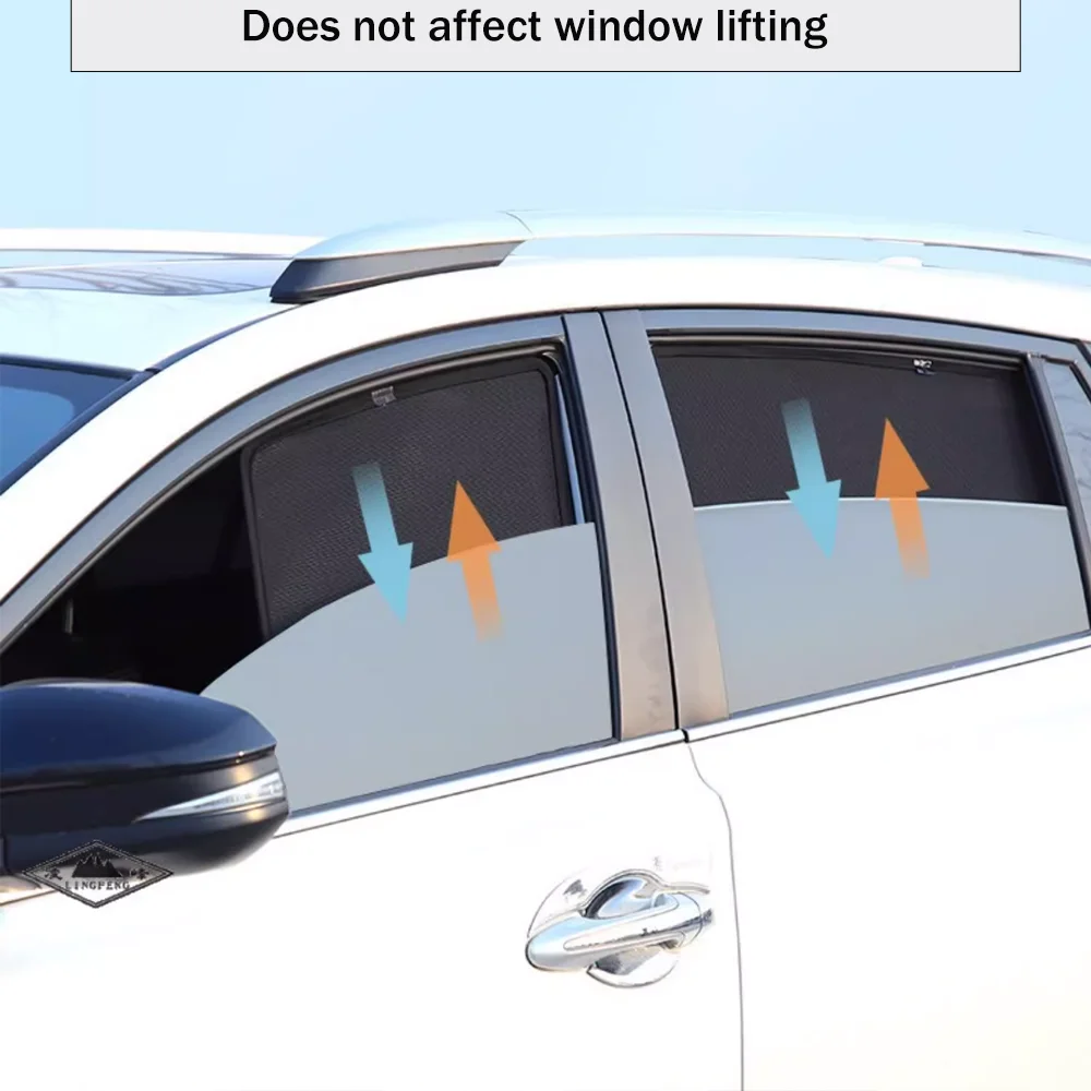 Chery Tiggo 8 Pro / Pro Max 2024-2026 Magnetic Mesh Side Window Sunshades view 4