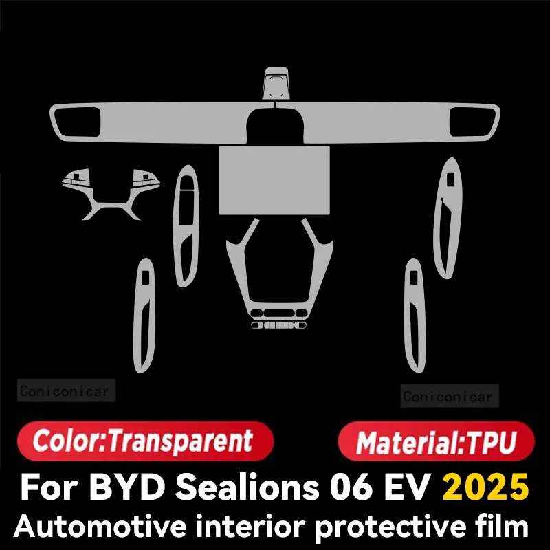 BYD Sealion 06 EV Dashboard & Screen TPU Protective Film view 2