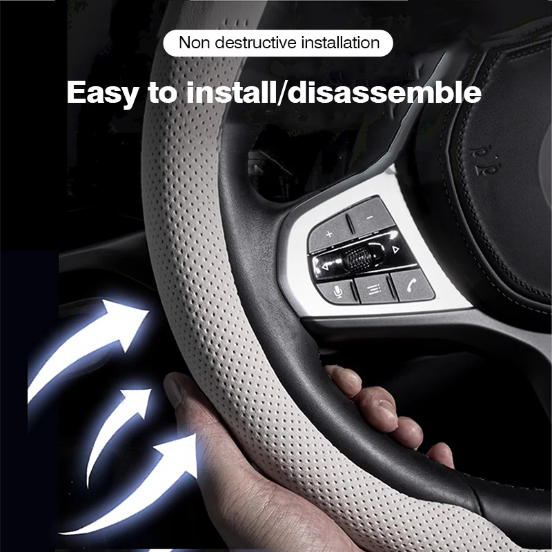 Omoda C5 / O5 GT / E5 8D Nappa Leather Steering Wheel Cover view 4
