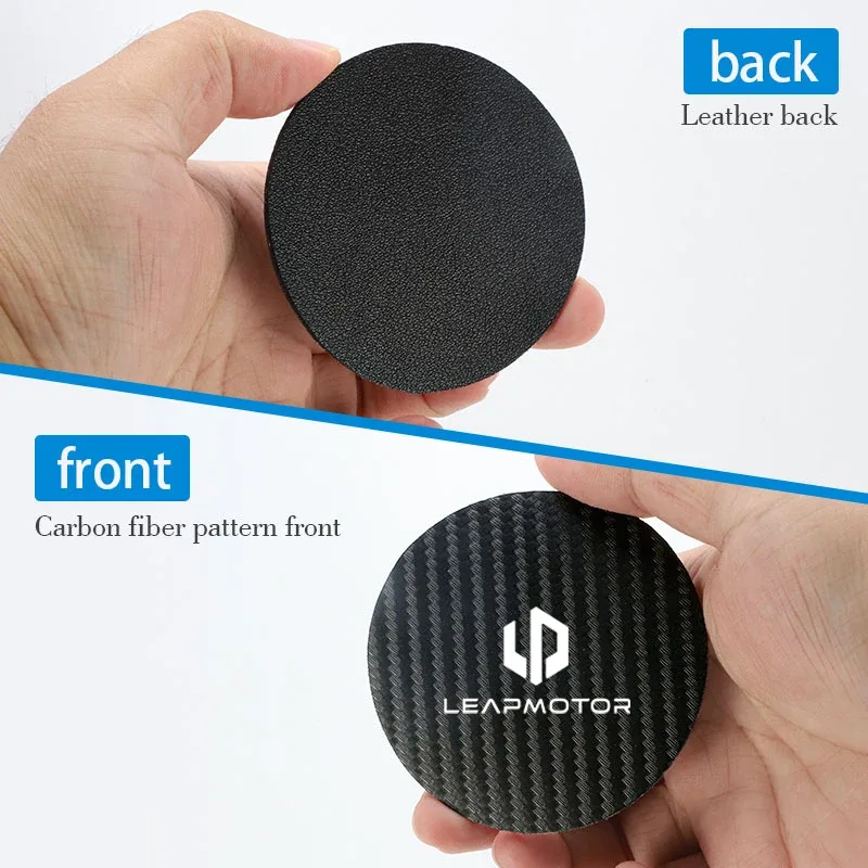 Leapmotor C16 Carbon-Effect Cup Holder Coaster Mats view 4