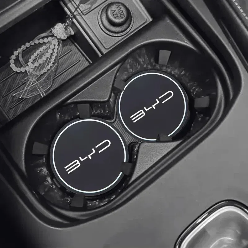 BYD Seal U Leather Cup Holder Coaster Mats view 3