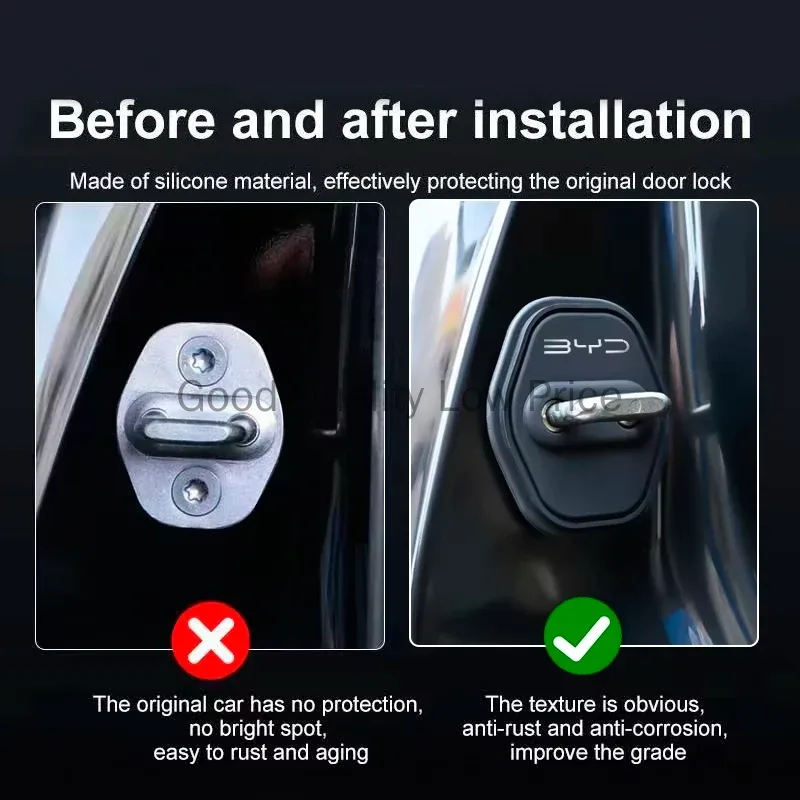BYD Sealion 6 Silicone Door Lock Buckle Protectors view 3