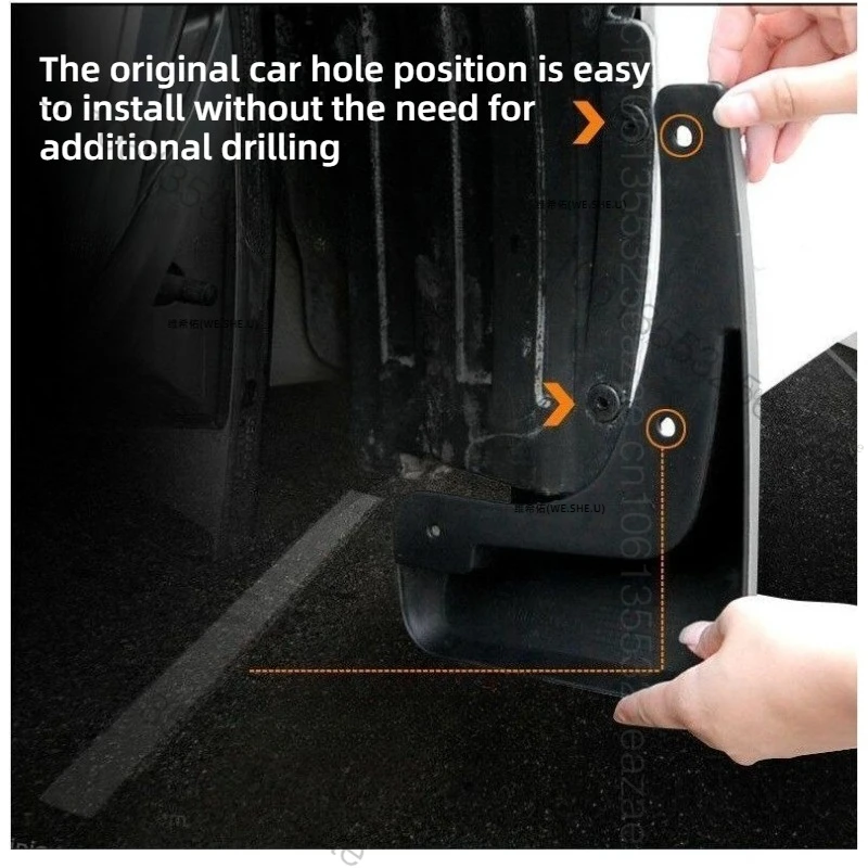 BYD Atto 3 Mud Flaps / Splash Guards (Set of 4) view 3
