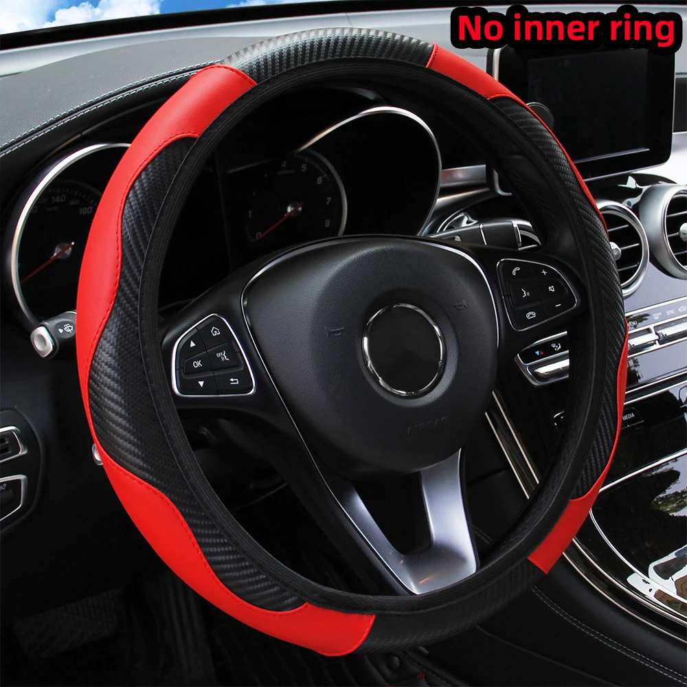 PU Leather Steering Wheel Cover for BYD Dolphin (14.5–15") view 2