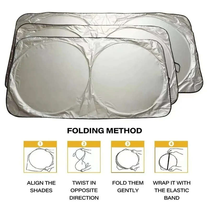 Folding Windscreen Sun Shade for BYD Dolphin view 4