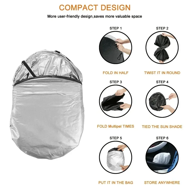 Folding Windscreen Sun Shade for BYD Dolphin view 3