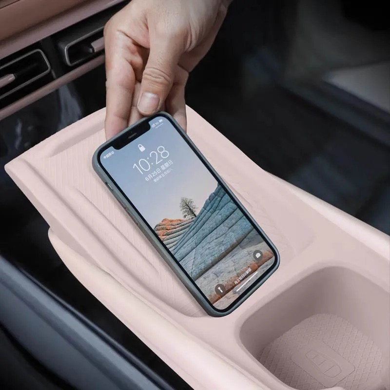 BYD Dolphin Surf (Seagull) Silicone Console Mat with Cup Holders view 4