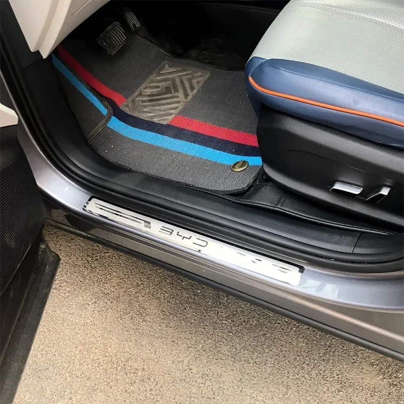 BYD Seal Stainless Steel Door Sill Protectors view 4