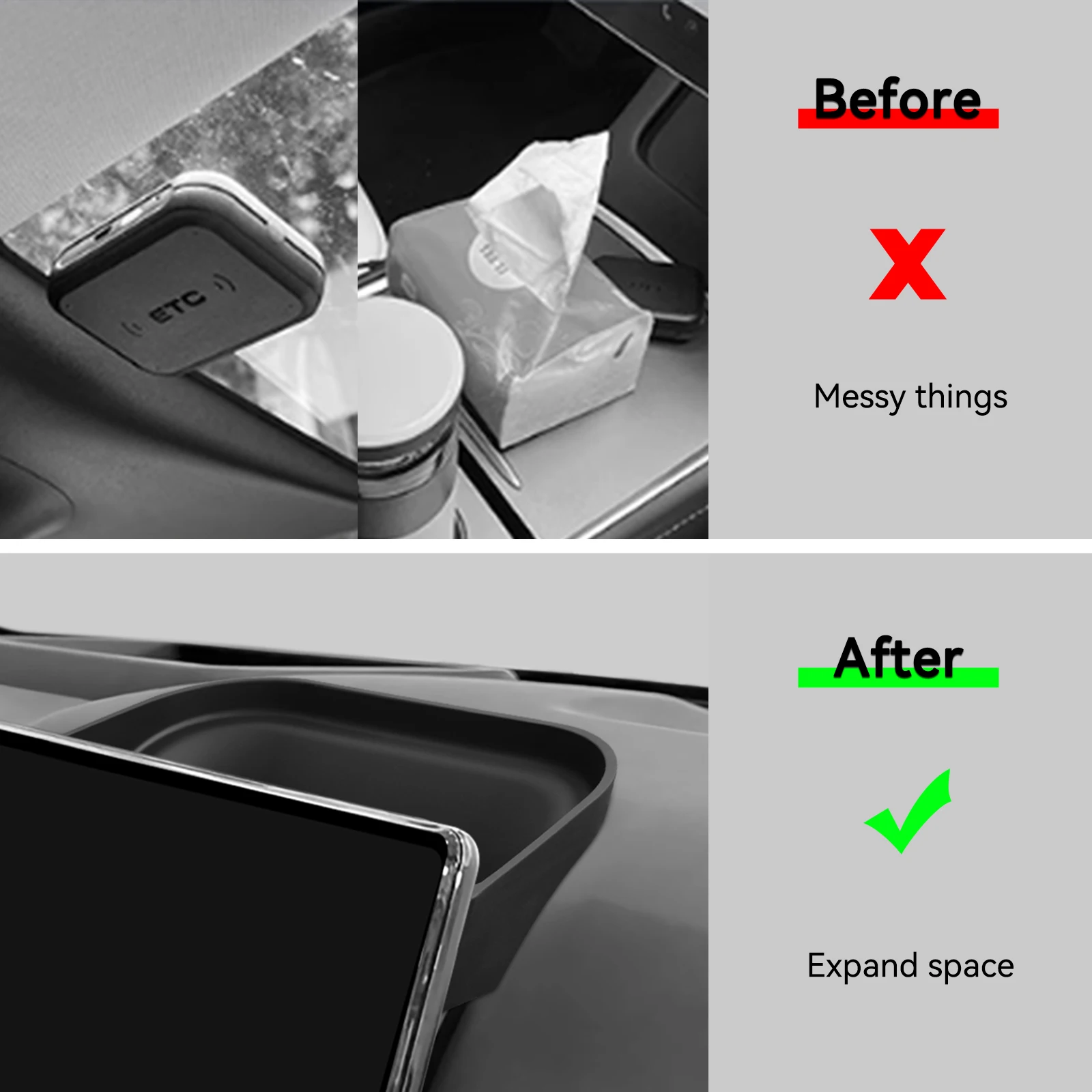 BYD Shark 6 Silicone Rear Screen Storage Tray view 2