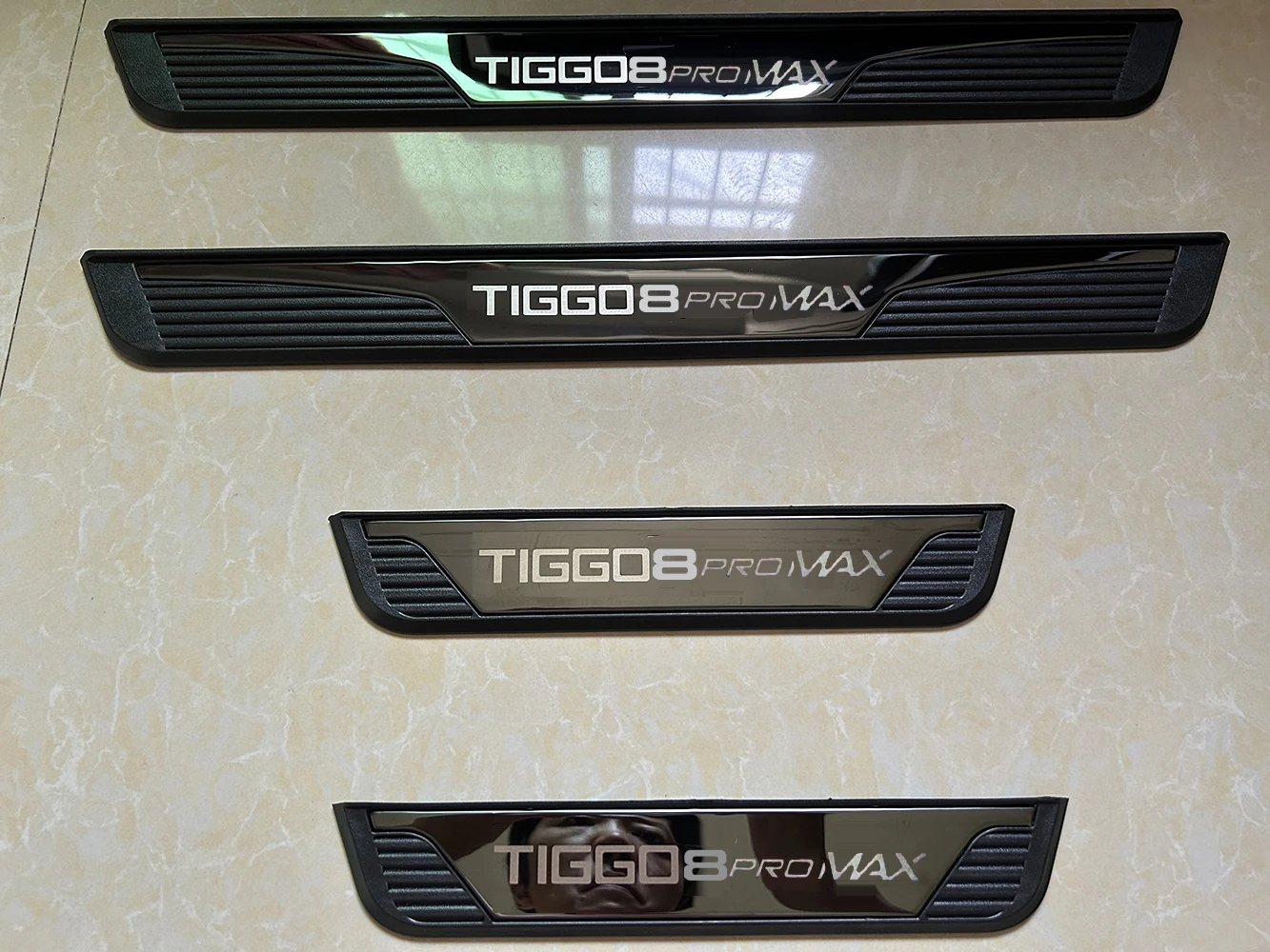 Chery Tiggo 8 Pro / Pro Max Stainless Steel Door Sill Scuff Plates view 2