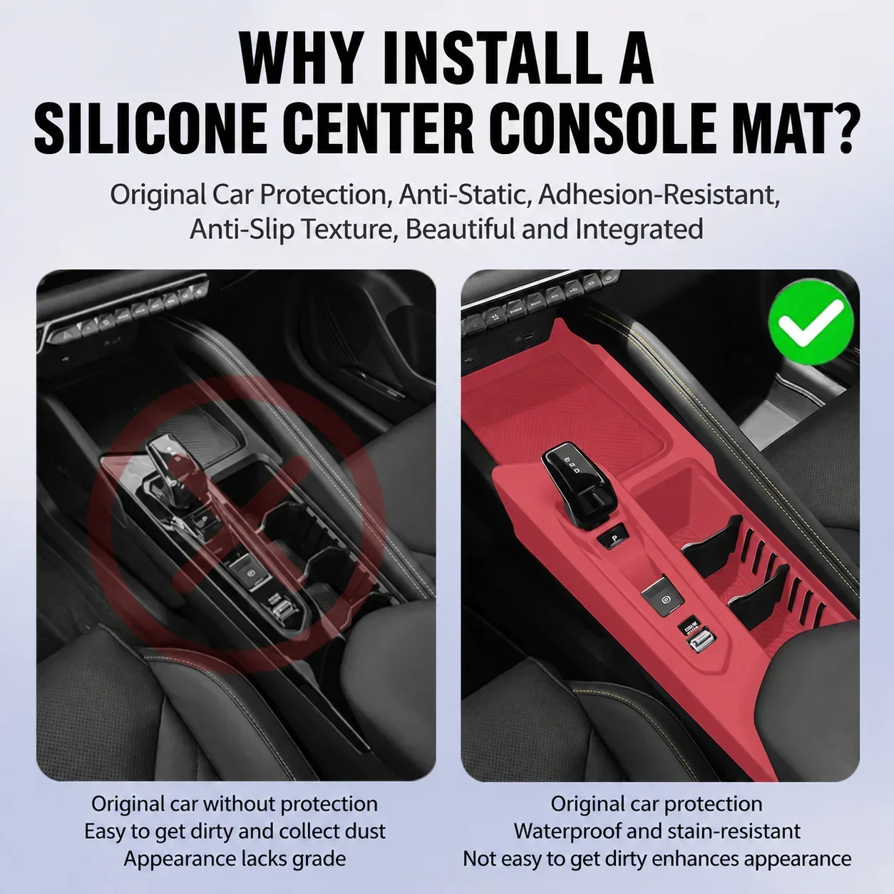 Geely Coolray Centre Console Silicone Mat view 4