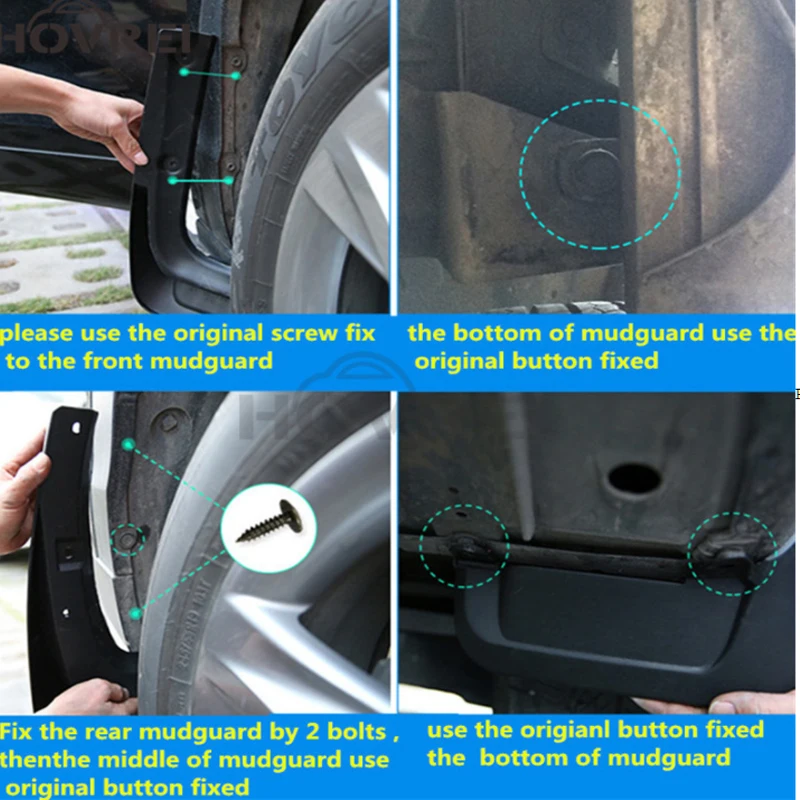 Geely Galaxy E5 / EX5 Mudflaps (4 Piece Set) view 6
