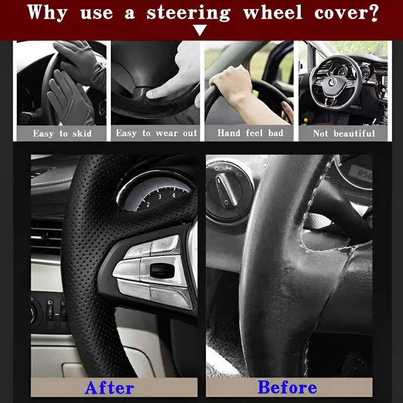 Geely Galaxy E5 Hand-Stitched Steering Wheel Cover view 2