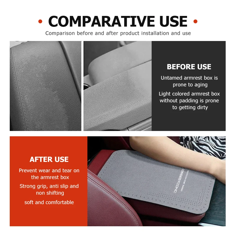 Omoda Leather Armrest Box Cover view 5