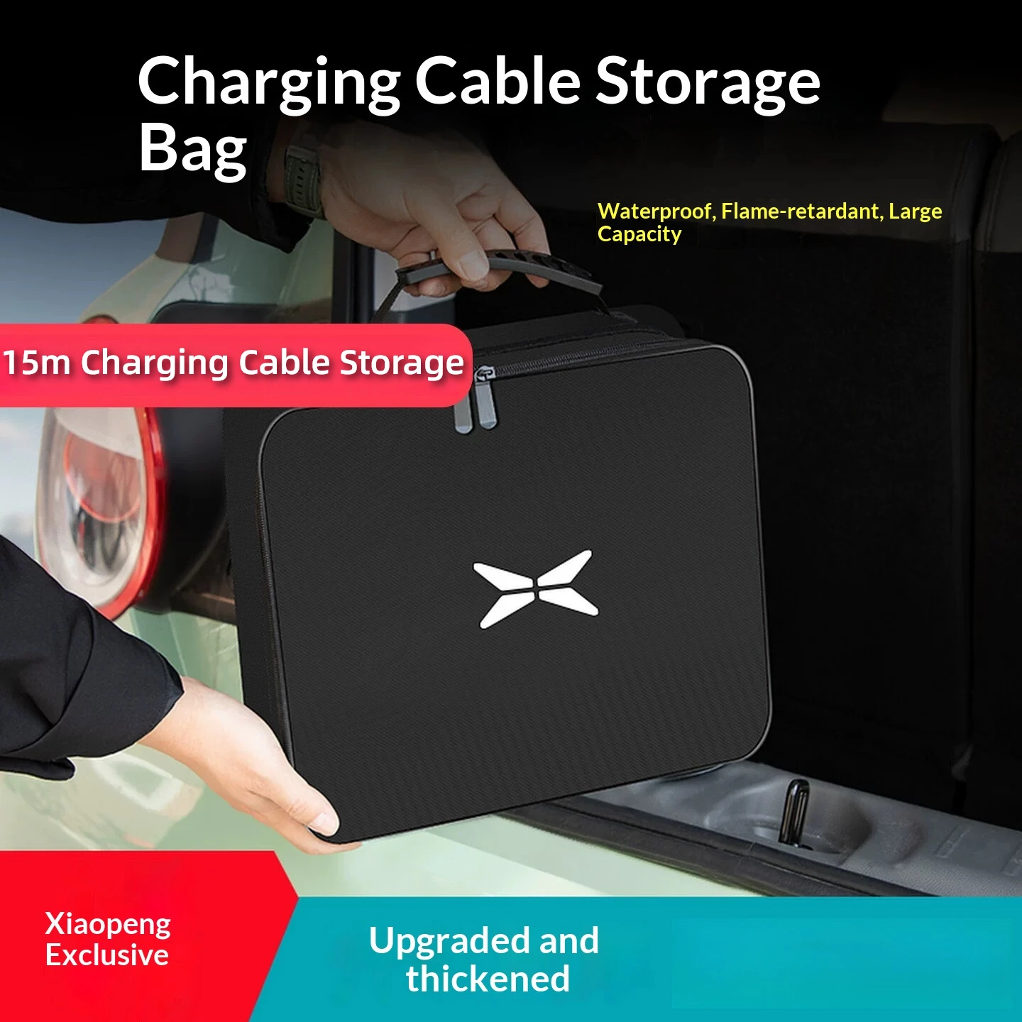 Xpeng G6 EV Charging Cable Organiser Bag view 2