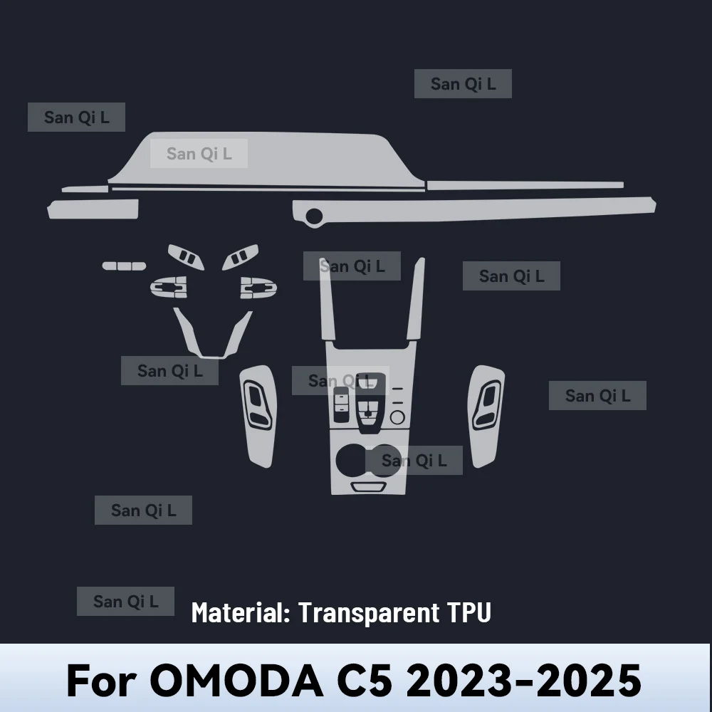 Omoda 5 Interior Screen & Console Protection Film view 3