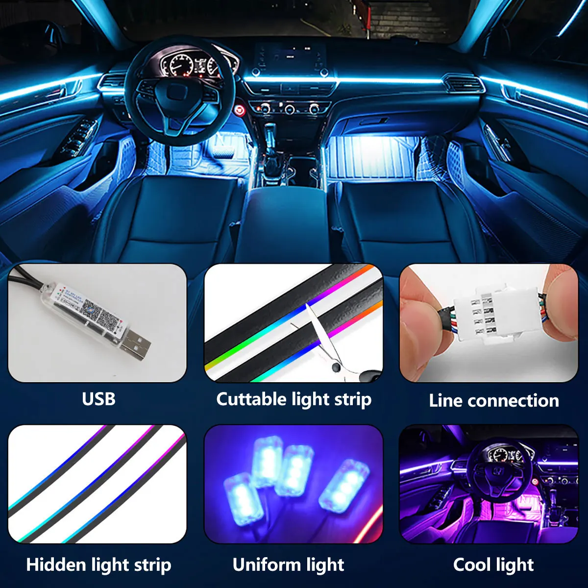 MG4 EV LED Ambient Light Kit view 4