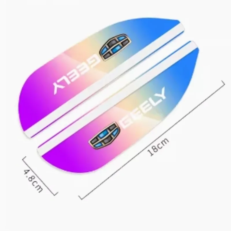 Geely Carbon-Look Wing Mirror Rain Guards (2pc) view 5