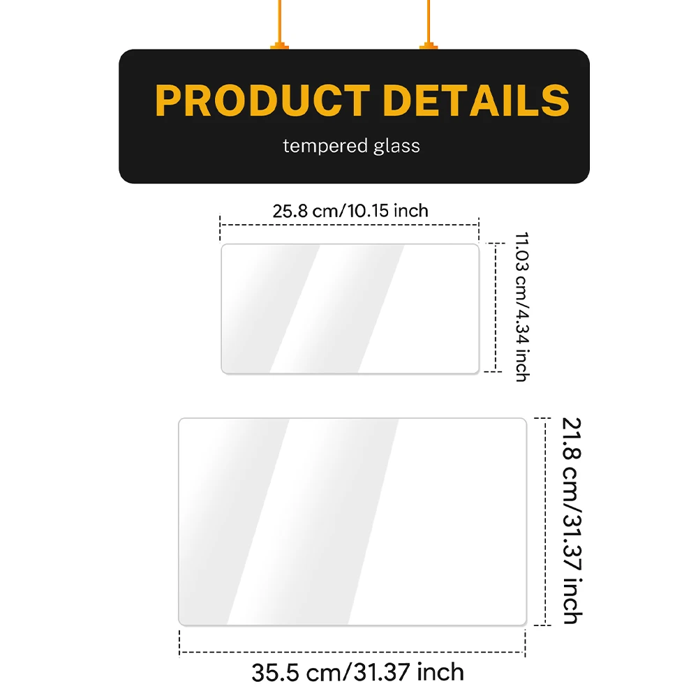 BYD Seal Instrument & Navigation Screen Protector (Tempered Glass) view 3
