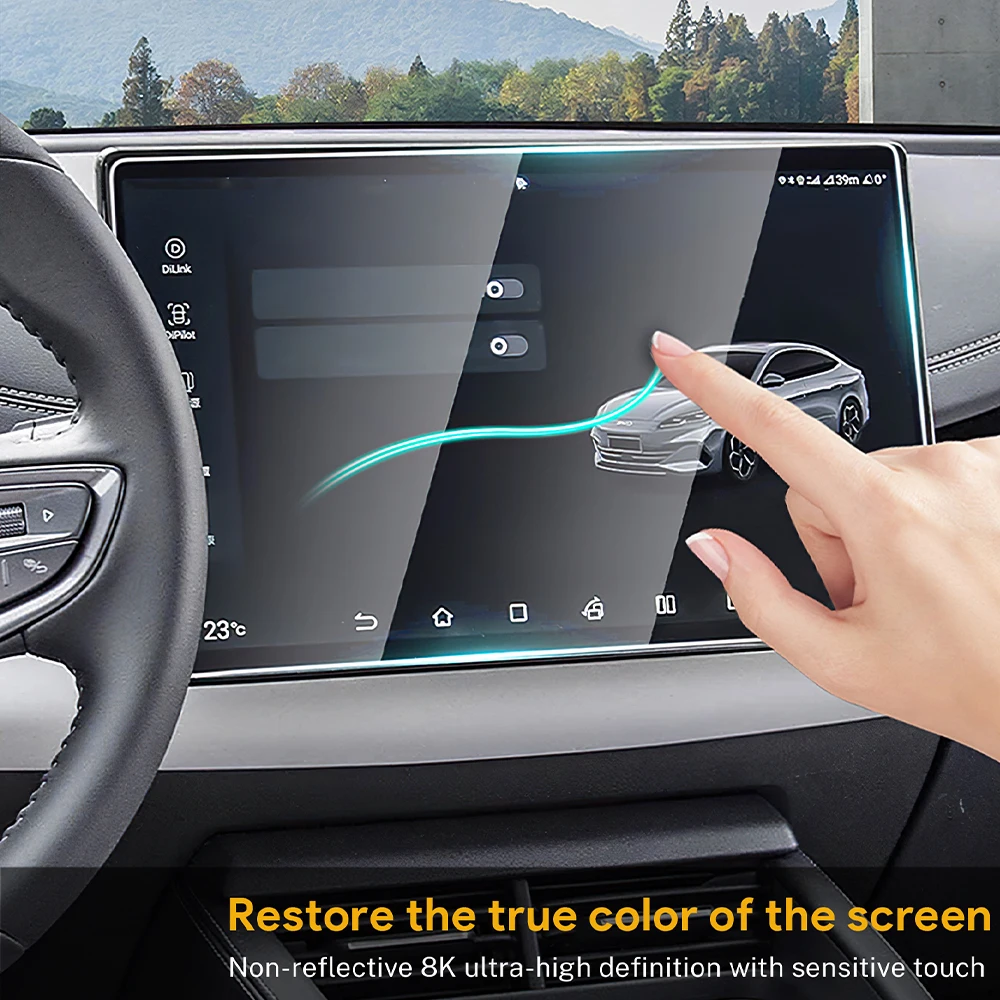 BYD Seal Instrument & Navigation Screen Protector (Tempered Glass) view 5