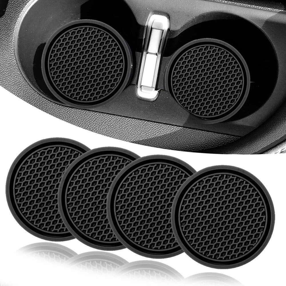 Geely Carbon-Fibre Cup Holder Coasters (2pc) view 2