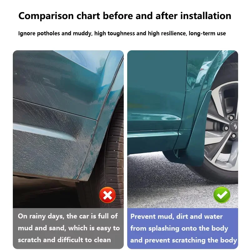 BYD Sealion 7 Mud Flaps / Splash Guards (Set of 4) view 5