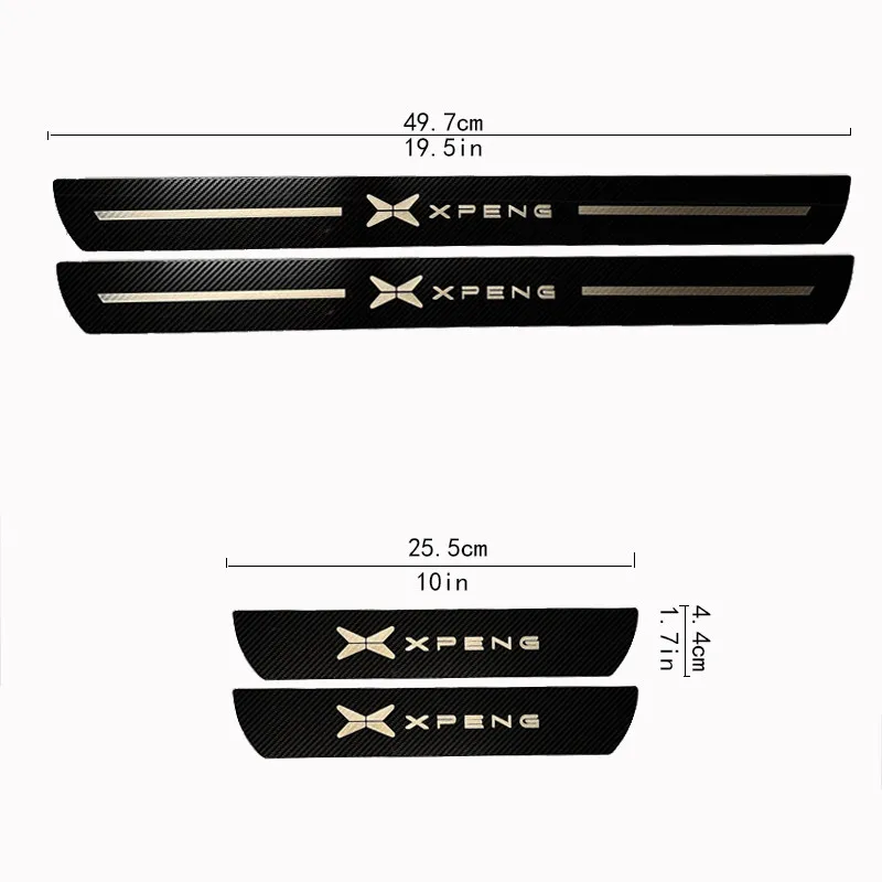 Xpeng G6 Stainless Door Sill Protectors view 2