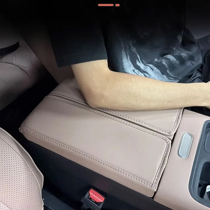 Chery Quilted PU Leather Centre Console Armrest Cushion view 5