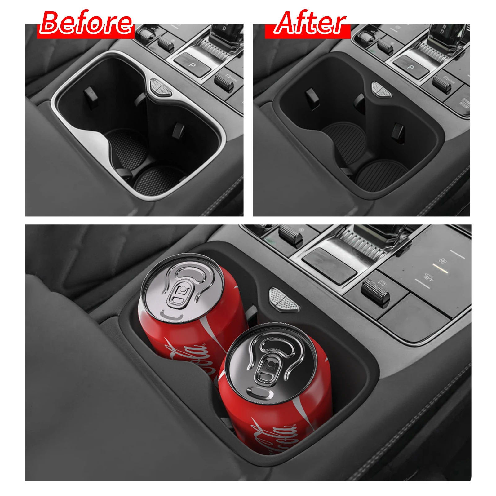 BYD Sealion 7 EV Central Cup Holder Insert (RHD, 2024-2026) view 3