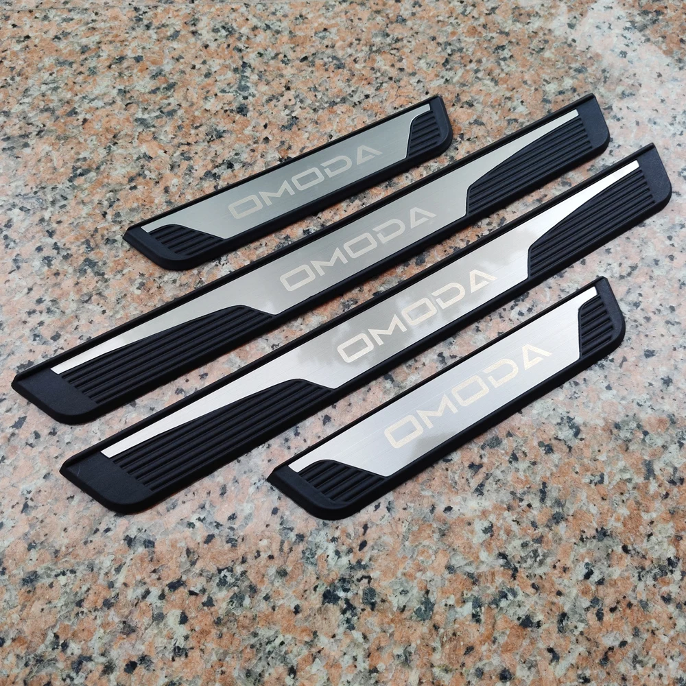Omoda 7 PHEV Stainless Steel Door Sill Protectors view 5
