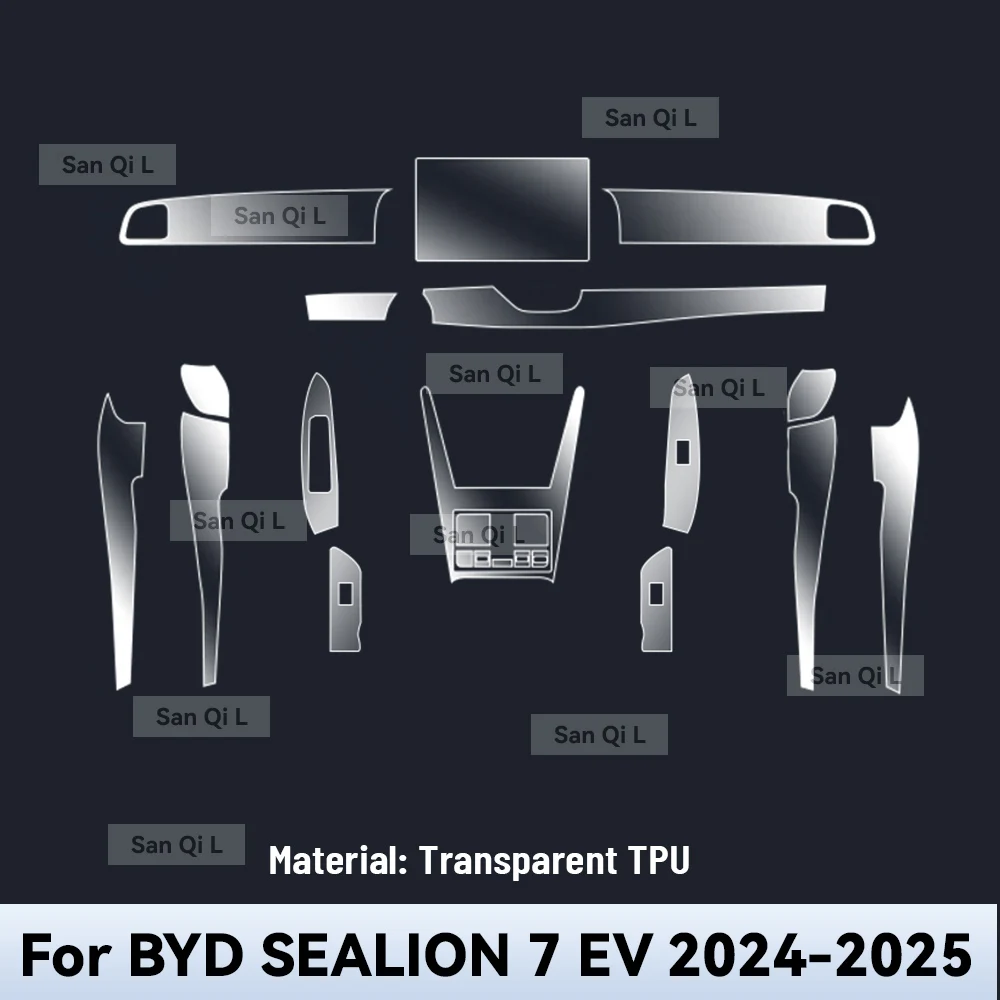 BYD Sealion 7 Interior Screen & Console Protection Film view 3