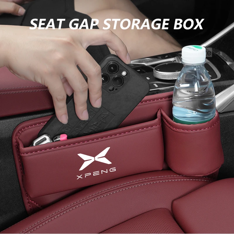 Xpeng Faux Leather Seat Gap Storage Pocket view 5