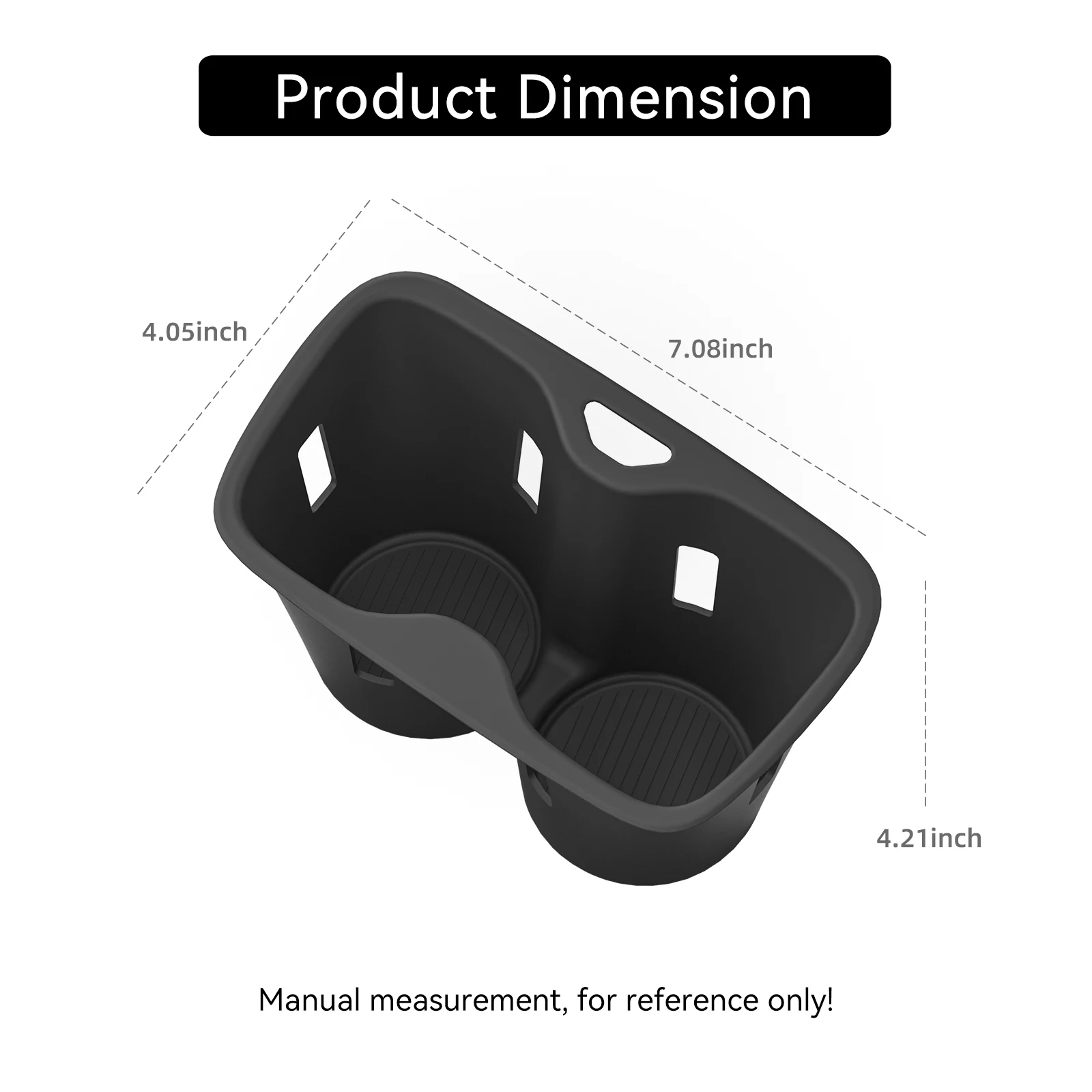 BYD Sealion 7 EV Central Cup Holder Insert (RHD, 2024-2026) view 4