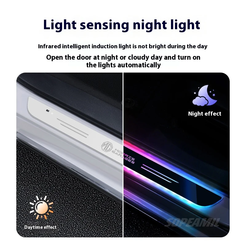 MG HS Illuminated LED Door Sill Plates view 5