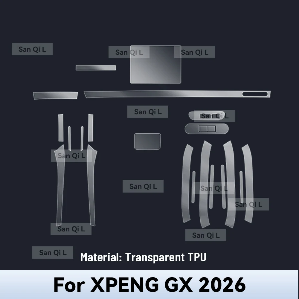 Xpeng GX Interior Screen Protection Film view 3