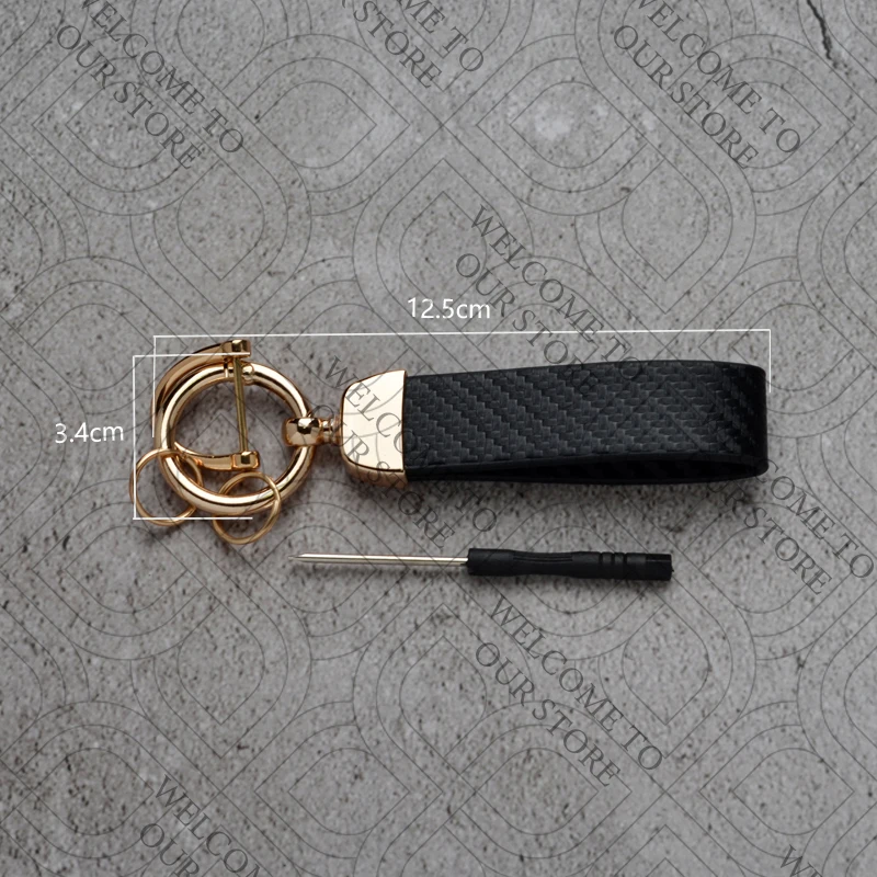 Omoda Carbon Fibre Keychain with 360° Buckle view 4