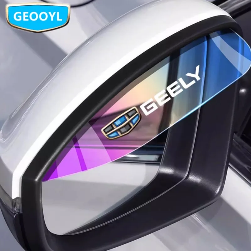 Geely Carbon-Look Wing Mirror Rain Guards (2pc) view 2