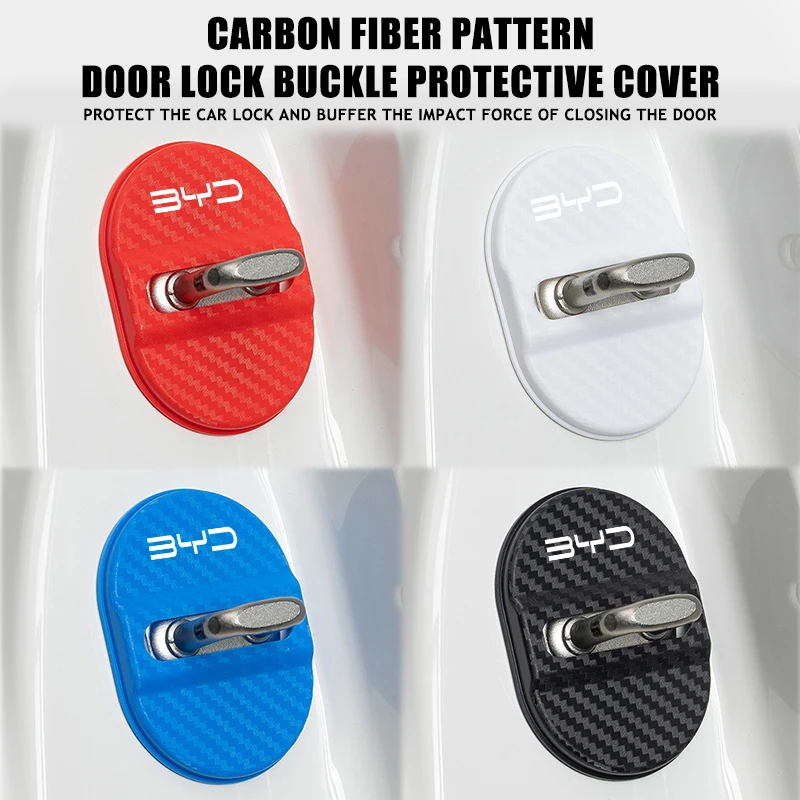 BYD Carbon-Fibre Door Lock Protectors (4pc) view 6