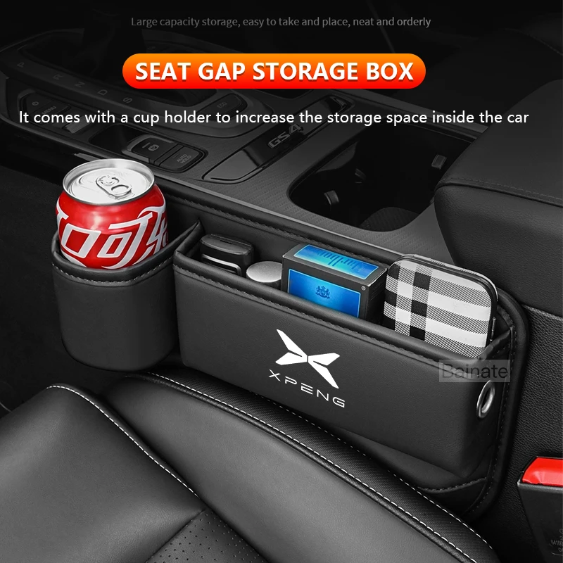 Xpeng Faux Leather Seat Gap Storage Pocket view 4